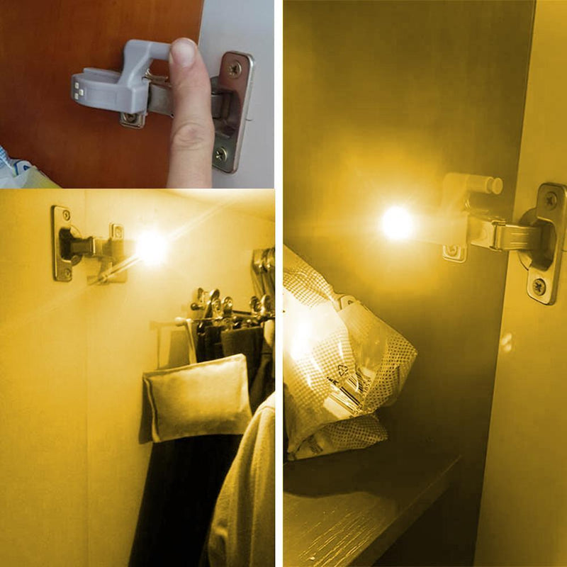 Universal 0.25W LED Hinge Sensor Light for Cabinet Kitchen Bedroom(WW)