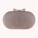 Fashion Evening Clutch Bag Women Pleated Bridal Banquet Wedding Party Handbags