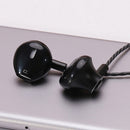 Sports Headphone Universal Phone Metal Headphones Ear Style(Black) Newly