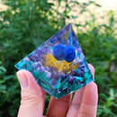 Crystal Energy Generator Pyramid Healing Stone Positive Energy Collect (C) Newly