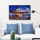 DIY 5D Diamond Painting Carousel Cartoon Full Round Drill Rhinestone Wall Decor