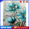 Blue Flowers Paint By Numbers Kit DIY Art Frameless Picture On Canvas (A)