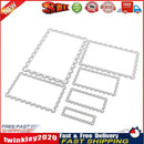 6pcs Rectangle Lace Frame Metal Cutting Dies Stencils DIY Scrapbook Craft Newly