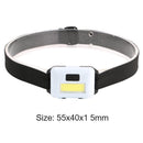 3 Modes Strong LED COB Headlight Outdoor Camping Mini Flashlight (White)
