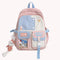 #A Backpack Preppy Style Hit Color School Students Laptop Shoulder Bookbags