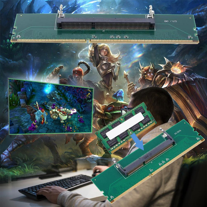 Professional Laptop 200 Pin SO-DIMM to Desktop 240 Pin DIMM DDR3 Adapter