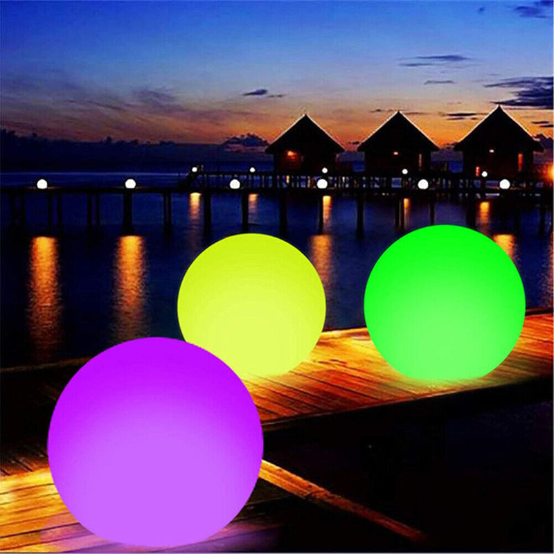 Outdoor Swimming Pool Inflatable Beach Ball with LED Light Party Water Game Toys