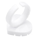 100pcs Heart Eyelash Extension Glue Ring Holder Eyelash Glue Cup (White)