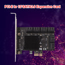 SA3112J PCIE Adapter 12 Port 6Gbps PCI-Express X1 SATA 3.0 Expansion Card Newly