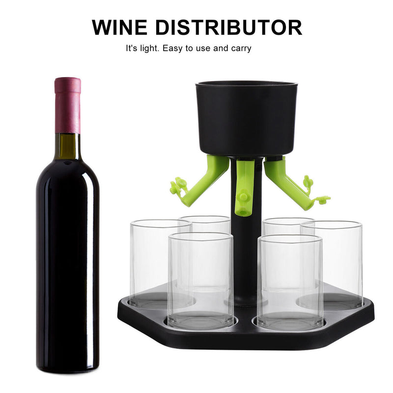 6 Shot Glass Dispenser Shot Buddy Dispenser for Filling Liquids Cocktail Wi