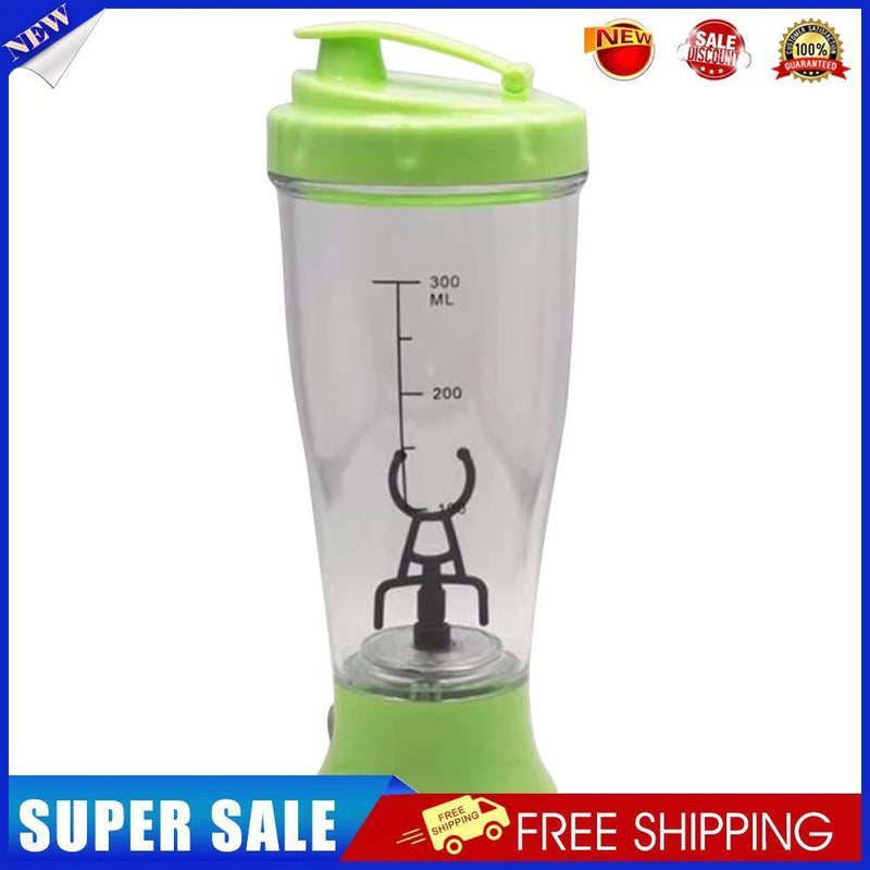 350ml Protein Shaker Mixing Cup Sports Training Automatic Bottle (Green)
