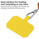 Universal Mobile Phone Lanyard Rope (Yellow Gray Apricot + Yellow Card) Newly
