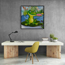 5D Frog on Pond Kit Rhinestone Diamond Painting DIY Full Round Drill Ornaments