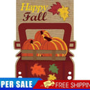 Pumpkin Printed Garden Flag Home Courtyard Hanging Decoration Decorative Banner