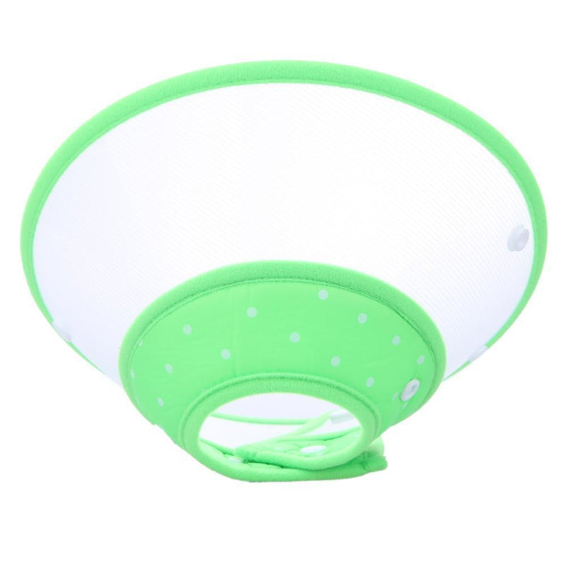Dog Wound Recovery Cover Pet Anti-Bite Lick Medical Cone Collar (Green L) Newly