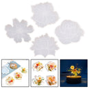 Flower Shaped Soft & Flexible Coaster Molds Reusable & Rich Details Molds Newly