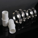 Drain Hose Connectors 2pcs Washing Machine Hose Extension + 4 Hose Clamps