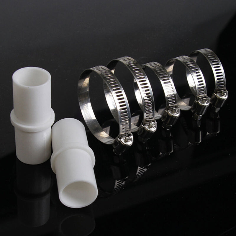 Drain Hose Connectors 2pcs Washing Machine Hose Extension + 4 Hose Clamps
