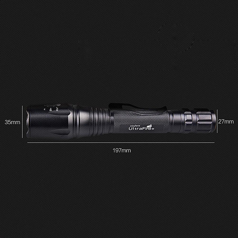 XINSITE 8802 1000LM 10W T6 LED Flashlight Zoomable Waterproof Torch (B)