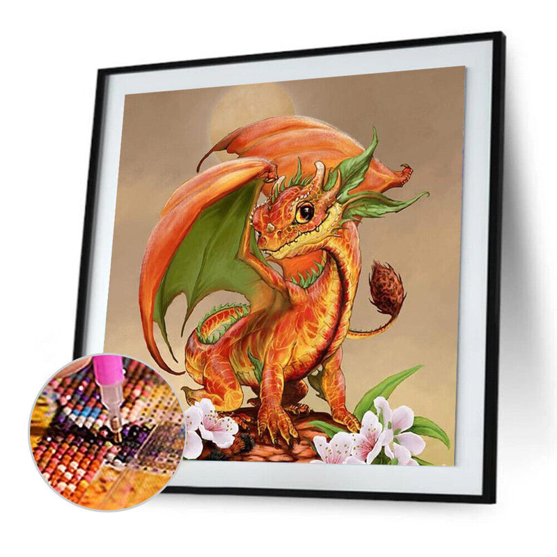 5D DIY Full Drill Diamond Painting Dragon Embroidery Mosaic Craft Home Decor Kit