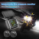 Wireless LCD Tire Pressure Monitor Solar Waterproof Motorcycle TPMS Kit Newly
