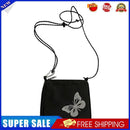 Street Women Butterfly Reflective Oxford Cloth Small Shoulder Bag (Black)