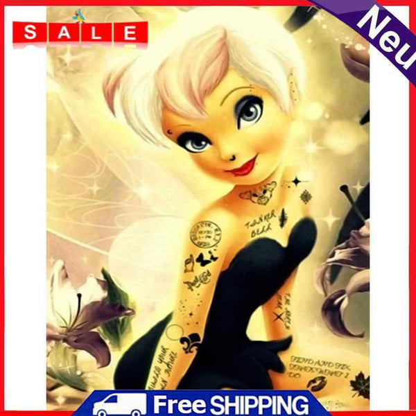 DIY Cartoon Girl Cross Stitch Diamond Painting Embroidery Home Decor Needlework