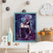 Purple Flower Girl Oil Paint By Numbers Kit DIY Acrylic Painting on Canvas