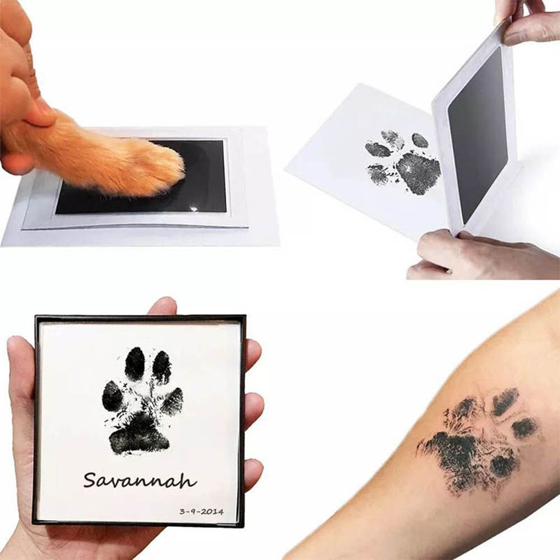 DIY Handprint Ornaments Non-Toxic Printing Oil Photo Frame Hand and Foot Print