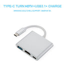 Female for Desktop Laptop HDMI-Type-C Compatible USB Converter Cable