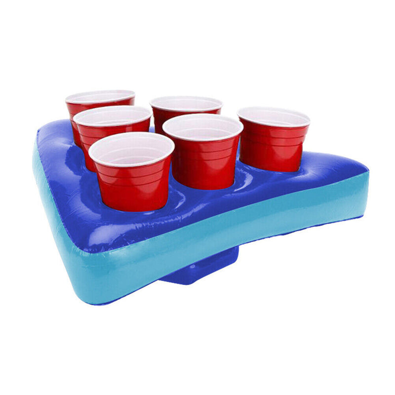 Kids Inflatable Beer Pong Triangle Cap Throwing Interactive Game Prop Toys Newly