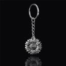 Fashion Flower You Are My Sunshine Sunflower Keychain Car Keyring Pendant