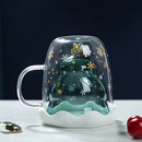 Christmas Tree heat-Resisting Milk Cup Water Bottle Creative Mug With Cover