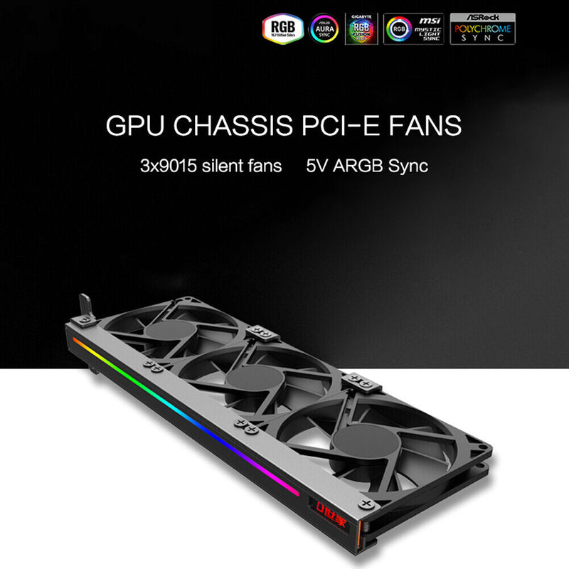 PC Case Cooling Fan 5V 3Pin Computer Ventilador ARGB 3 Fans Heatsink Radiator