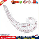 Plastic Transparent Tailor French Curve Sewing Ruler Comma Shaped Rulers Newly