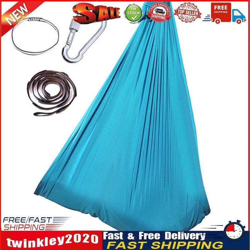 Children Soft Elastic Swing Hammock Outdoor Indoor Seat Swing (Lake Blue) Newly
