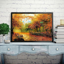 5D Diamond Painting Kit Maple Forest Full Round Drill Rhinestone DIY Crafts