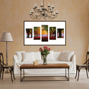 Woods 5D DIY Full Drill Diamond Painting 5-pictures Combination Kit Crafts
