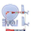 Photo Frame Molds - Love Heart Photo Display Tool Molds Kit with Holder