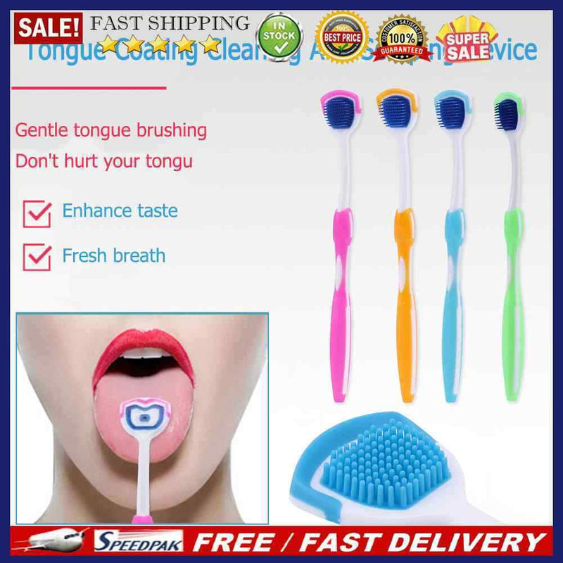 Tongue Scraper Cleaner Tongue Scraper Brush Silicone Tongue Scraper