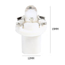 10pcs T5 B8.5D LED Car Light Auto Dashboard Instrument Light Bulbs (White) Newly