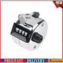 4 Digit Number Manual Mini Tally Counter Mechanical Clicker (Plastic Knob)