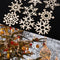 Wood DIY Crafts Christmas Snowflake Xmas Decoration Hanging Ornaments Wood Chip