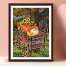 DIY Sunflower Pumpkin Picture Full Round Diamond Painting Kit Rhinestone Draw