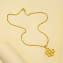 Single Layer Simple Honeycomb Necklace Women Girls Party Jewery Honey Pendant