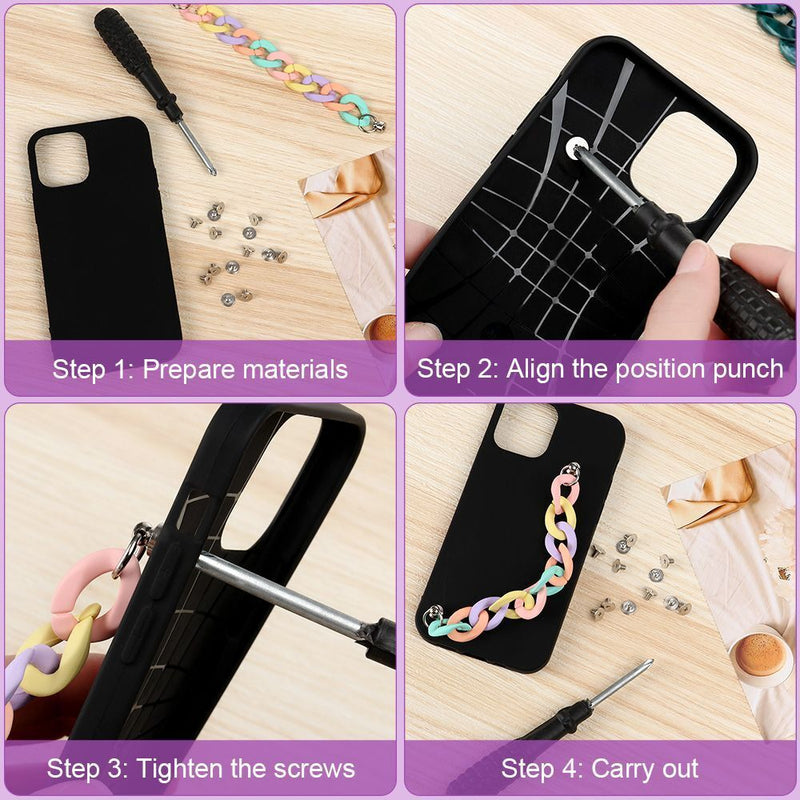 Drop Phone Case Decoration Wrist Chain Mobile Lanyard Anti Lost Phone Pendant