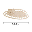 3pcs Wooden Carved Cross Stitch Thread Board (Racoon)