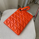 Lady PU Leather Envelope Bag Women Fashion Solid Color Trendy Briefcase Pouch