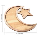 Muslim Wooden Eid Mubarak Ramadan Table Decor Dessert Pastry Serving Tray hot.
