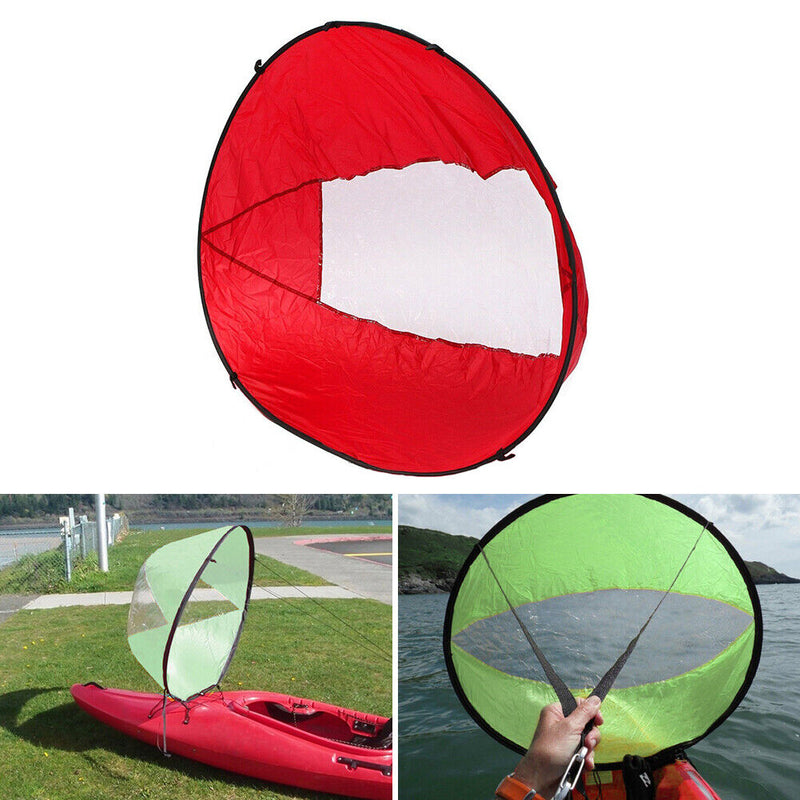 46 inch Folding Kayak Wind Paddle Sailing Popup Paddle Sail with Clear Window